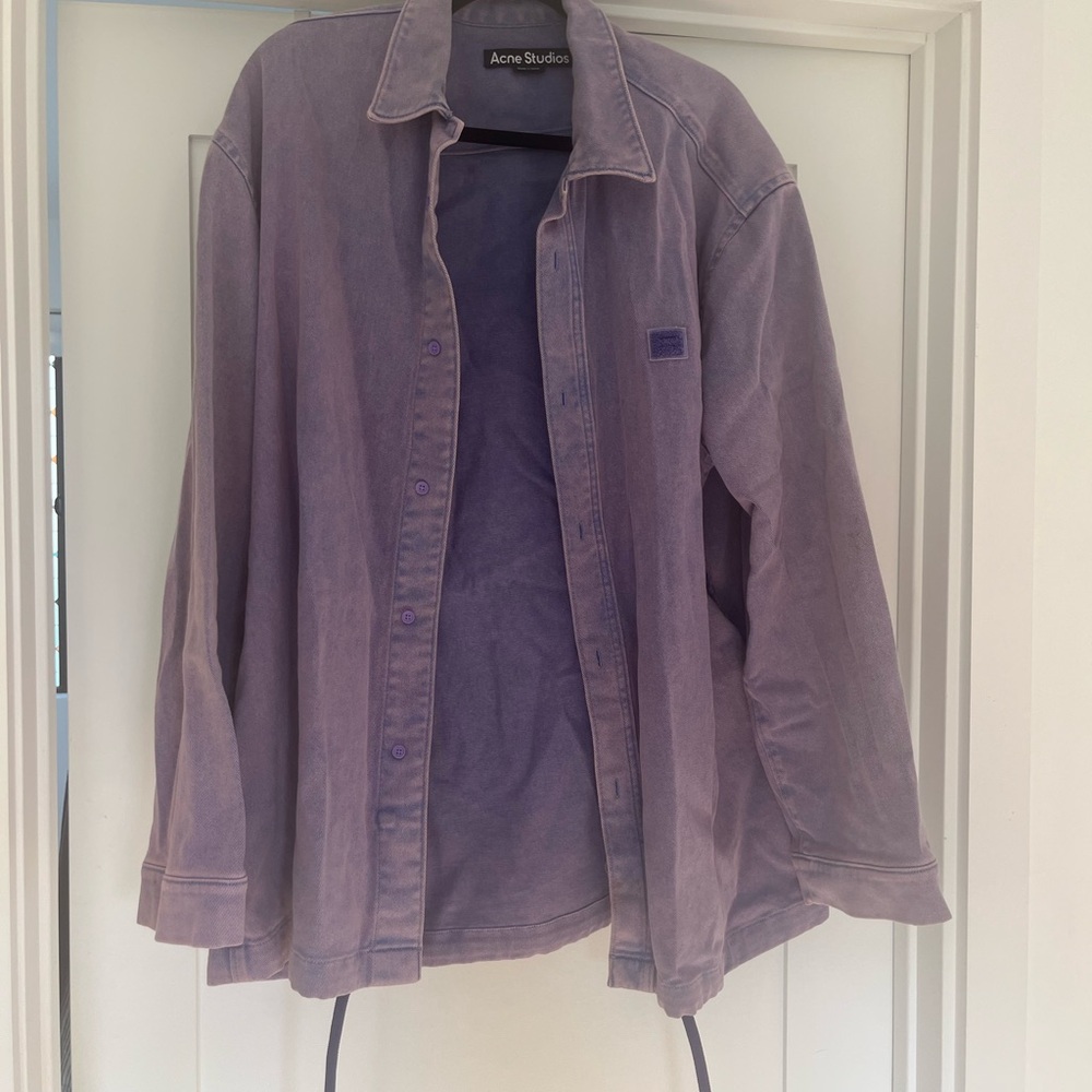 Acne Studios Purple Cotton Jacket Size L